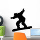 Snowboarder Silhouette Wall Decal