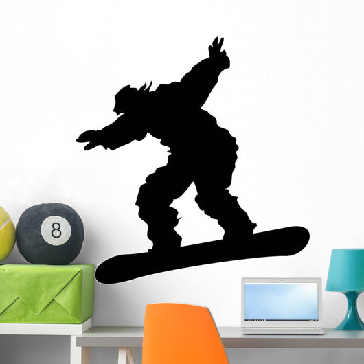 Snowboarder Silhouette Wall Decal