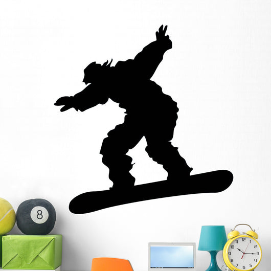 Snowboarder Silhouette Wall Decal