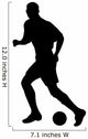 Soccer Silhouette Wall Decal