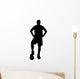 Soccer Silhouette Posing Wall Decal