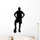 Soccer Silhouette Posing Wall Decal