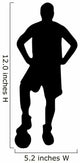 Soccer Silhouette Posing Wall Decal