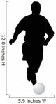 Soccer Silhouette Wall Decal