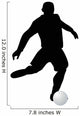 Soccer Silhouette Wall Decal