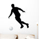 Soccer Silhouette Wall Decal