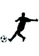 Soccer Silhouette Wall Decal