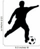 Soccer Silhouette Wall Decal