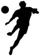 Soccer Silhouette Wall Decal