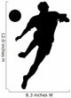 Soccer Silhouette Wall Decal