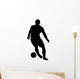 Dribbling Soccer Silhouette Wall Decal