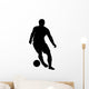 Dribbling Soccer Silhouette Wall Decal