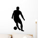 Dribbling Soccer Silhouette Wall Decal