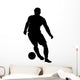 Dribbling Soccer Silhouette Wall Decal