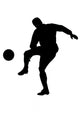 Soccer Silhouette Wall Decal