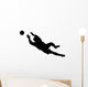 Goalie Catching Soccer Ball Wall Decal
