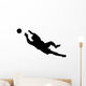 Goalie Catching Soccer Ball Wall Decal