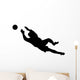 Goalie Catching Soccer Ball Wall Decal