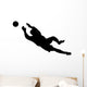 Goalie Catching Soccer Ball Wall Decal