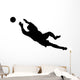 Goalie Catching Soccer Ball Wall Decal