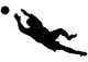 Goalie Catching Soccer Ball Wall Decal