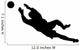 Goalie Catching Soccer Ball Wall Decal