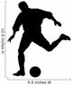 Big Kick Soccer Silhouette Wall Decal