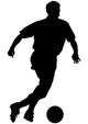 Soccer Silhouette Wall Decal