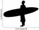 Surfing Surfer Silhouette Wall Decal