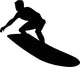 Hang Tight Surfer Silhouette Wall Decal