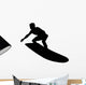 Hang Tight Surfer Silhouette Wall Decal