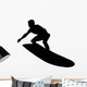 Hang Tight Surfer Silhouette Wall Decal