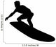 Hang Tight Surfer Silhouette Wall Decal