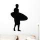 Surfing Silhouette Wall Decal