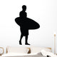 Surfing Silhouette Wall Decal
