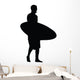 Surfing Silhouette Wall Decal