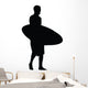 Surfing Silhouette Wall Decal