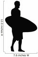 Surfing Silhouette Wall Decal