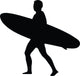Surfing Silhouette Wall Decal