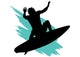 Surfing Wall Decal
