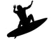 Surfing Wall Decal