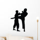 Tae Kwon Do Silhouette Wall Decal