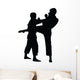 Tae Kwon Do Silhouette Wall Decal