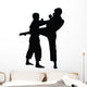 Tae Kwon Do Silhouette Wall Decal