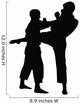 Tae Kwon Do Silhouette Wall Decal