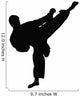 Tae Kwon Do Silhouette Wall Decal