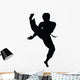 Tae Kwon Do Silhouette Wall Decal