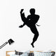 Tae Kwon Do Silhouette Wall Decal