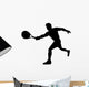 Tennis Player Silhouette Wall Decal