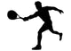 Tennis Player Silhouette Wall Decal